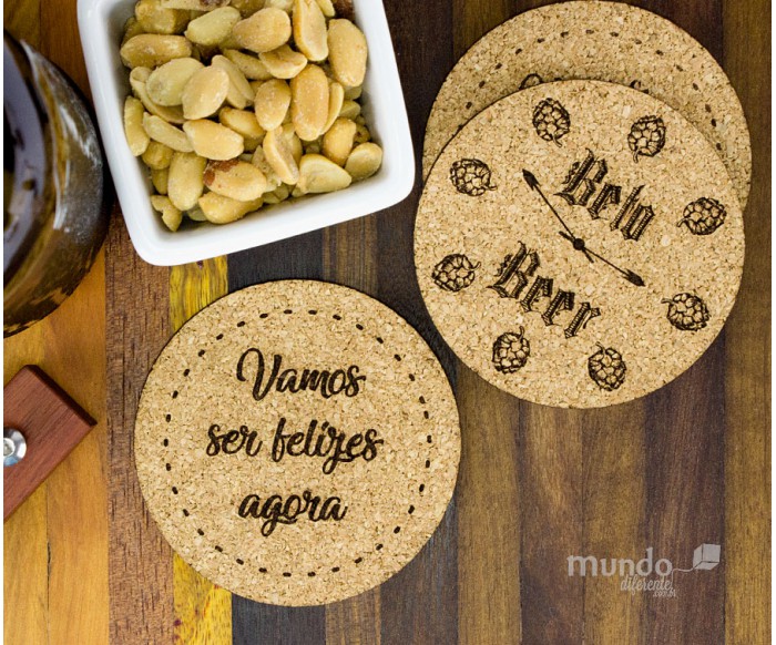 porta copo redondo cortiça preço