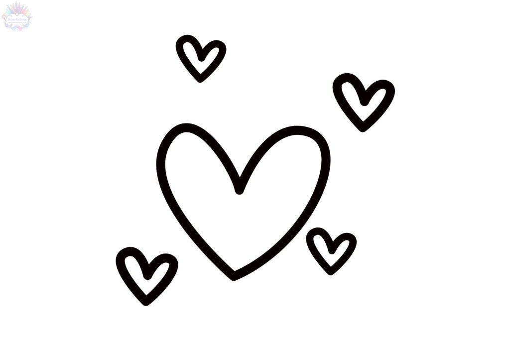 Desenhos de coração para iniciantes: Tutoriais fáceis