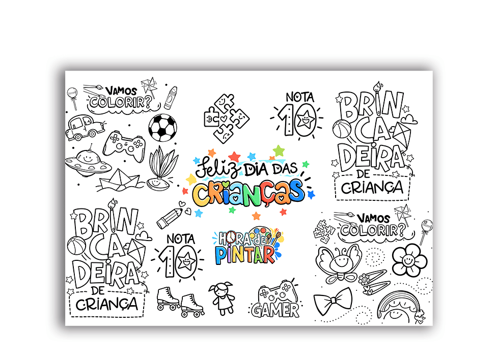 desenhos do dia das criancas para colorir