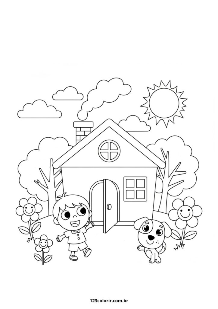 Como Fazer um Painel de Dia das Crianças para Colorir