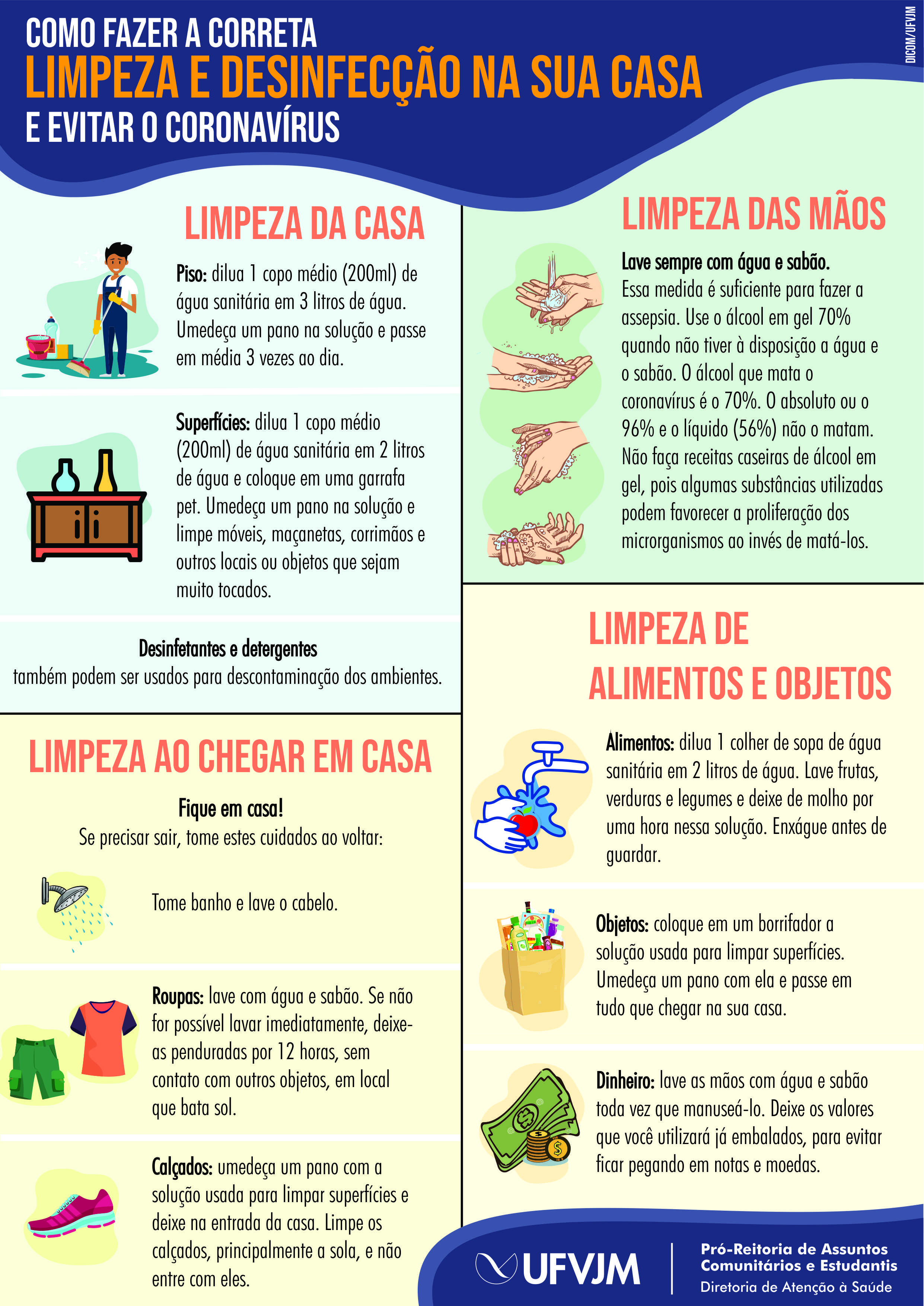 métodos para acelerar a limpeza da casa