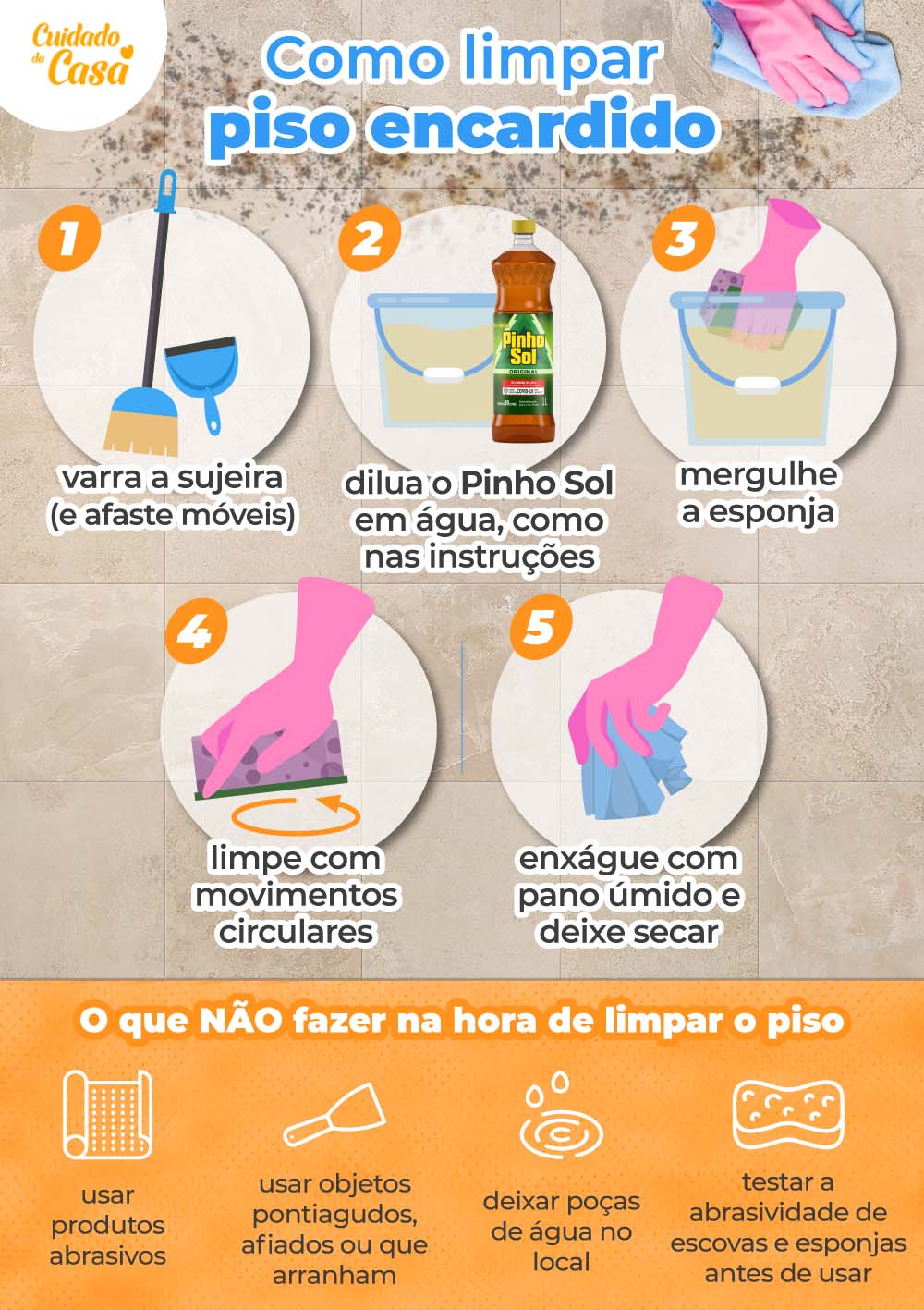 métodos para acelerar a limpeza da casa