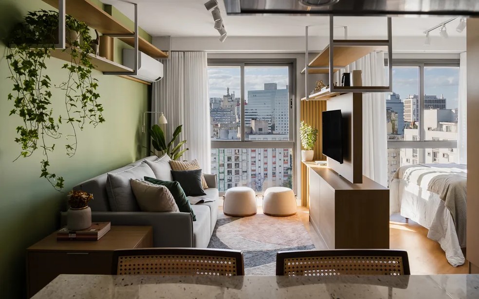 Decoração minimalista para salas pequenas