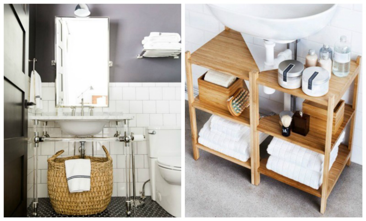 ideias de organização para armário de banheiro