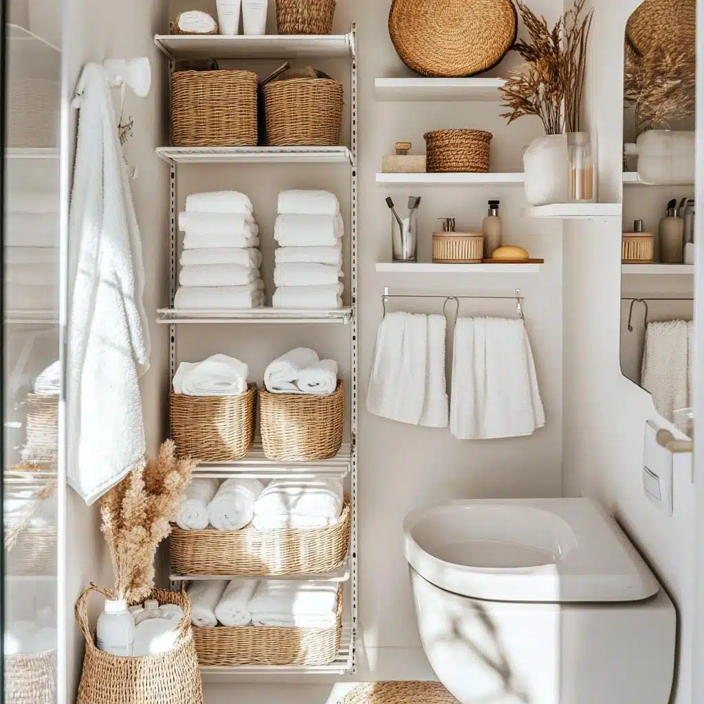 dicas de organização baratas para banheiro