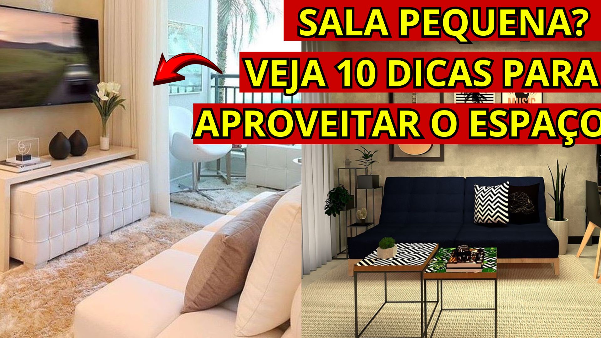 truques de design para salas pequenas