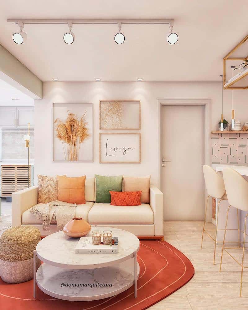 como ampliar visualmente sala pequena