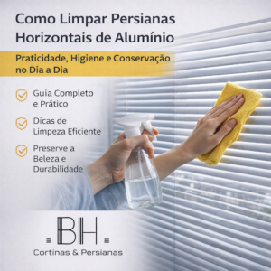 como limpar persianas de alumínio em casa