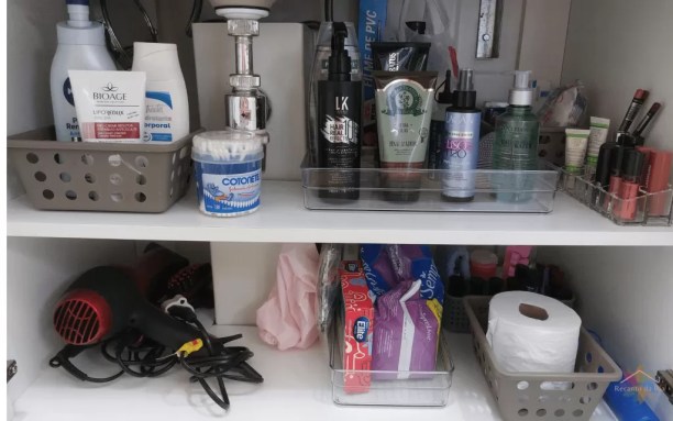 dicas de organização para armário de banheiro