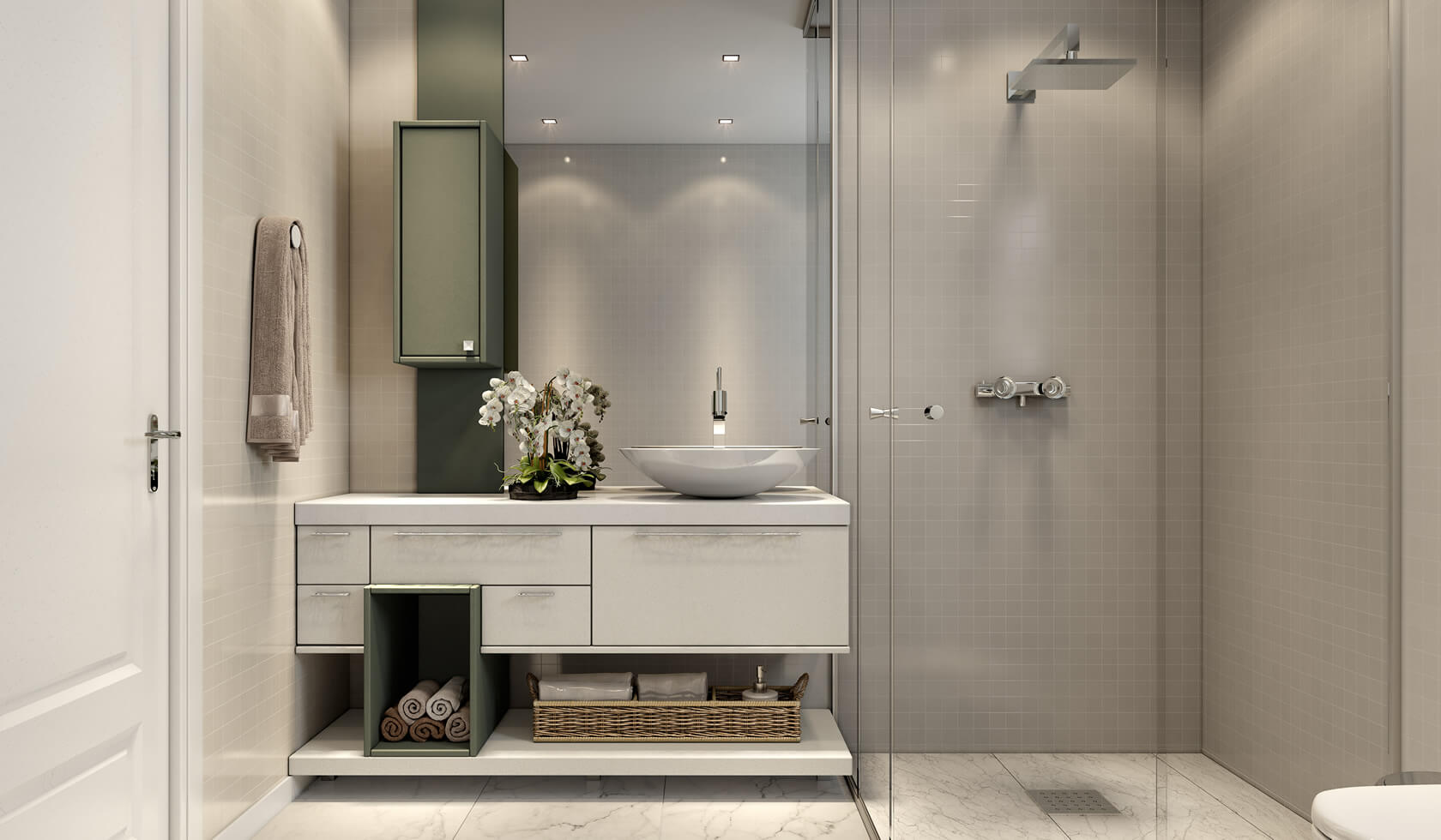 como organizar armário de banheiro pequeno