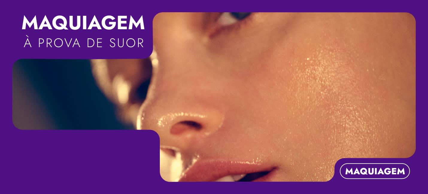 maquiagem que não sai com suor