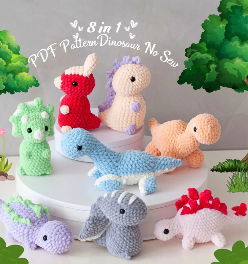 dino amigurumi