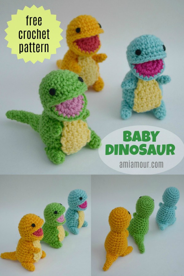Dinossauros Amigurumi: Ideias Criativas para Decoração Infantil