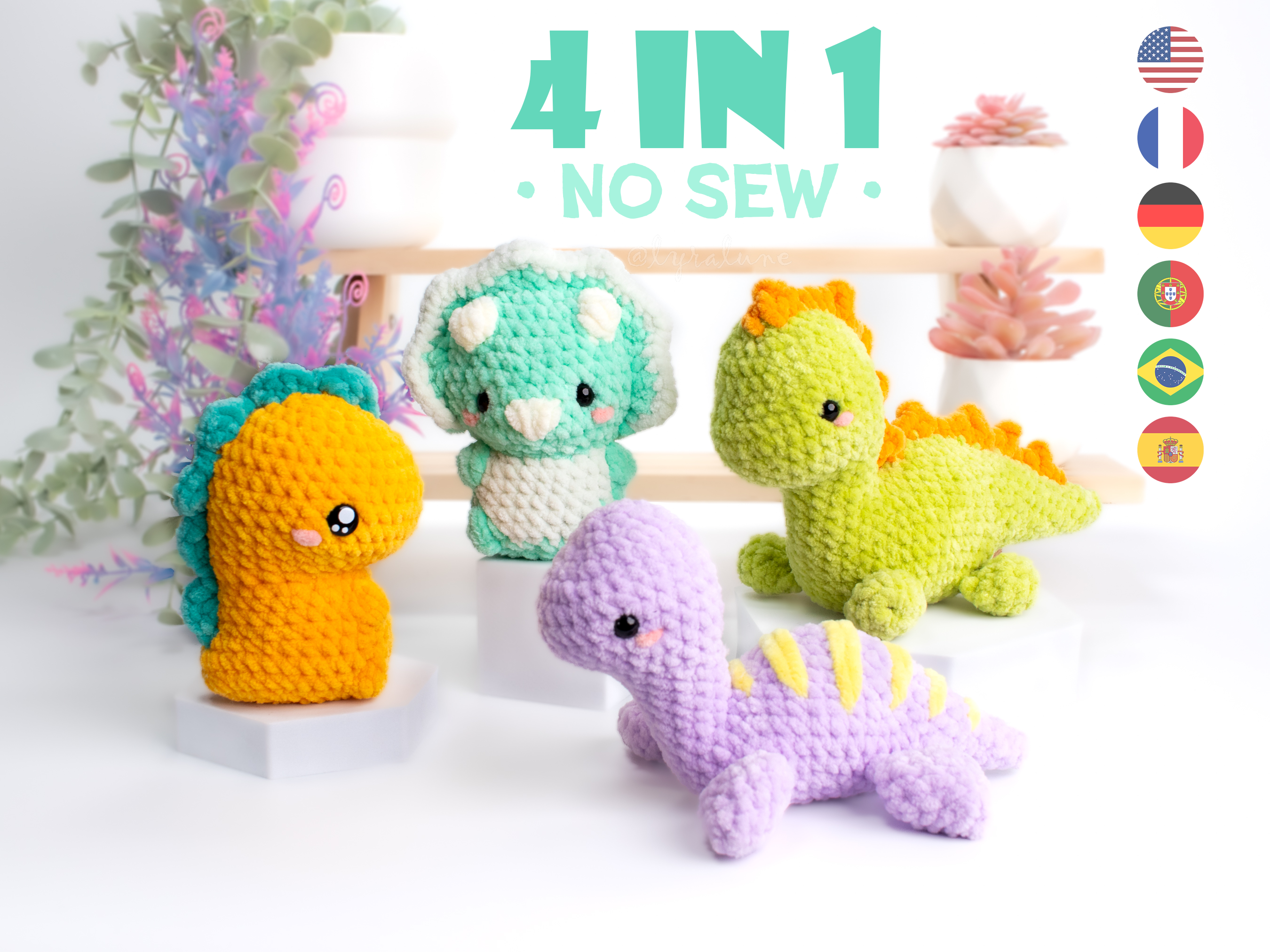 Como Escolher o Melhor Fio para Amigurumi de Dinossauro