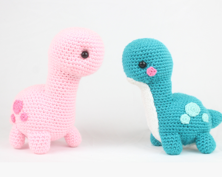 Dinossauros Amigurumi: Ideias Criativas para Decoração Infantil