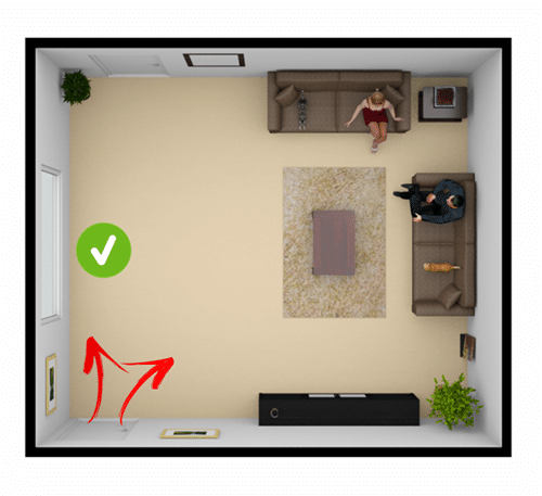 sala de estar conceito aberto móveis