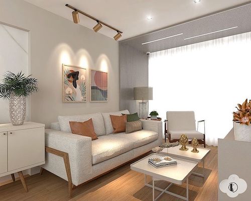 layout de sala de tv funcional