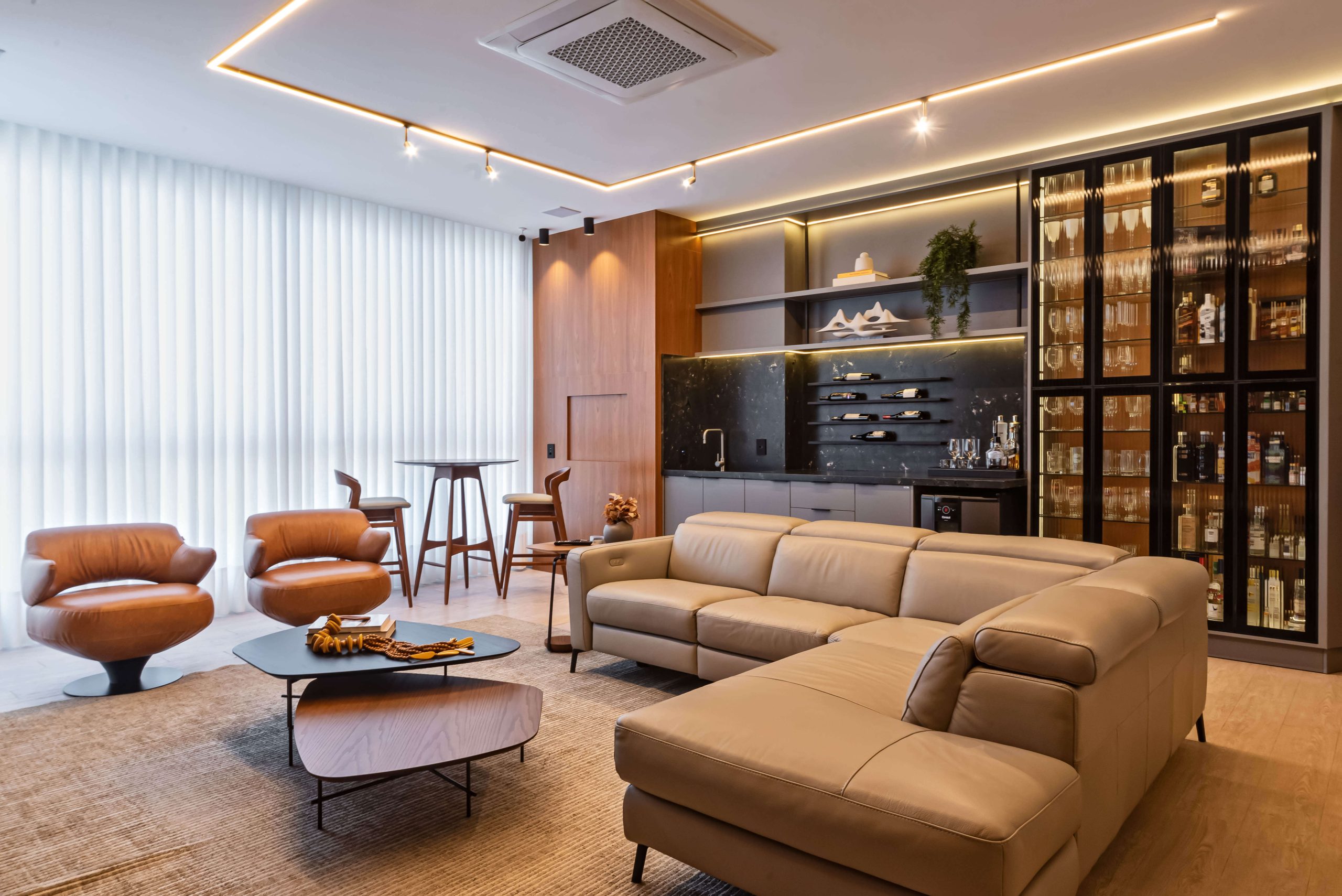 disposicao dos moveis na sala