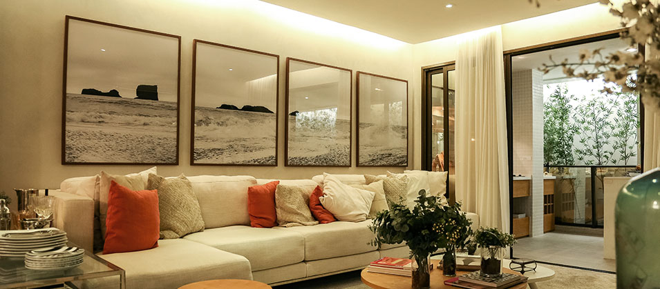 como arrumar móveis na sala de estar