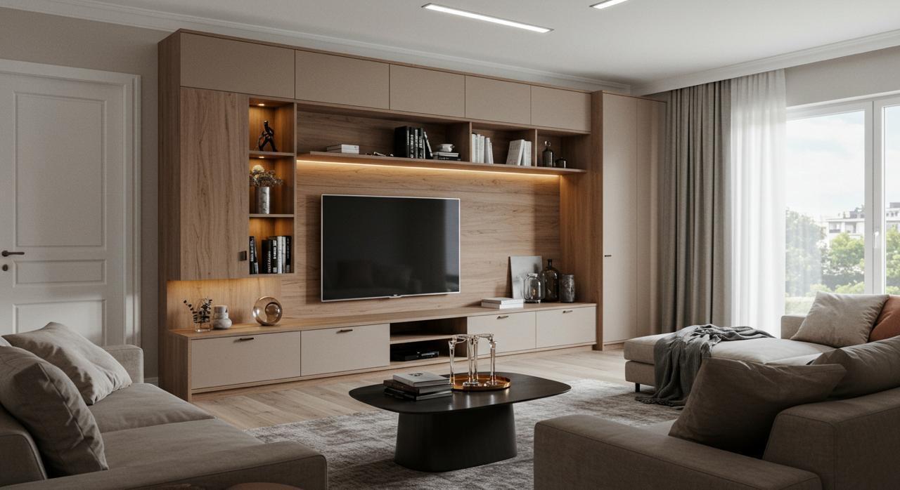 distribuicao de moveis na sala