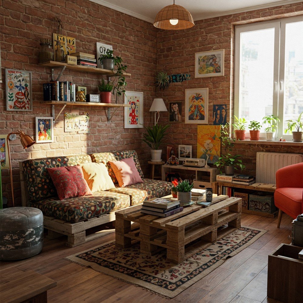 mesa de centro diy concreto pinus