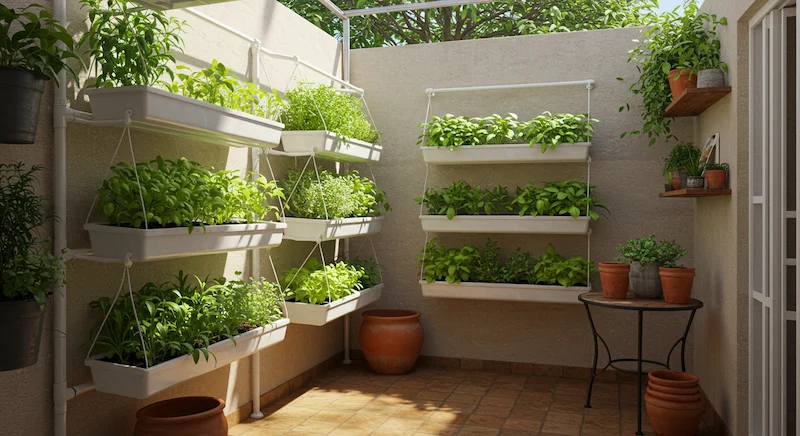 cuidados com horta vertical em apartamento