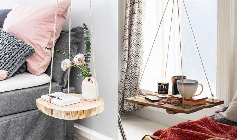 como fazer mesa de cabeceira com caixote de feira