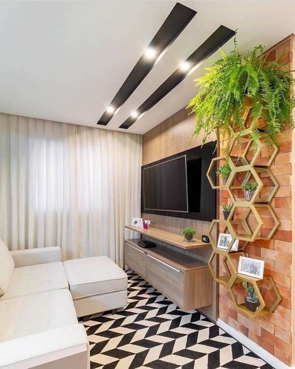 diy painel de tv simples e barato