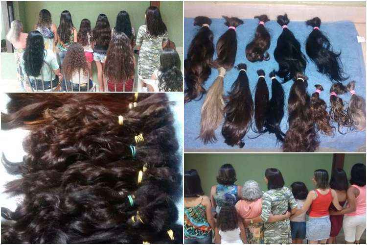 preparo do cabelo para doação