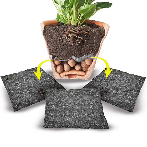 material para drenagem de vasos