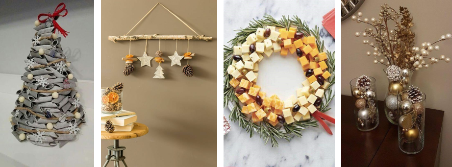 ideias de enfeites de natal sustentáveis