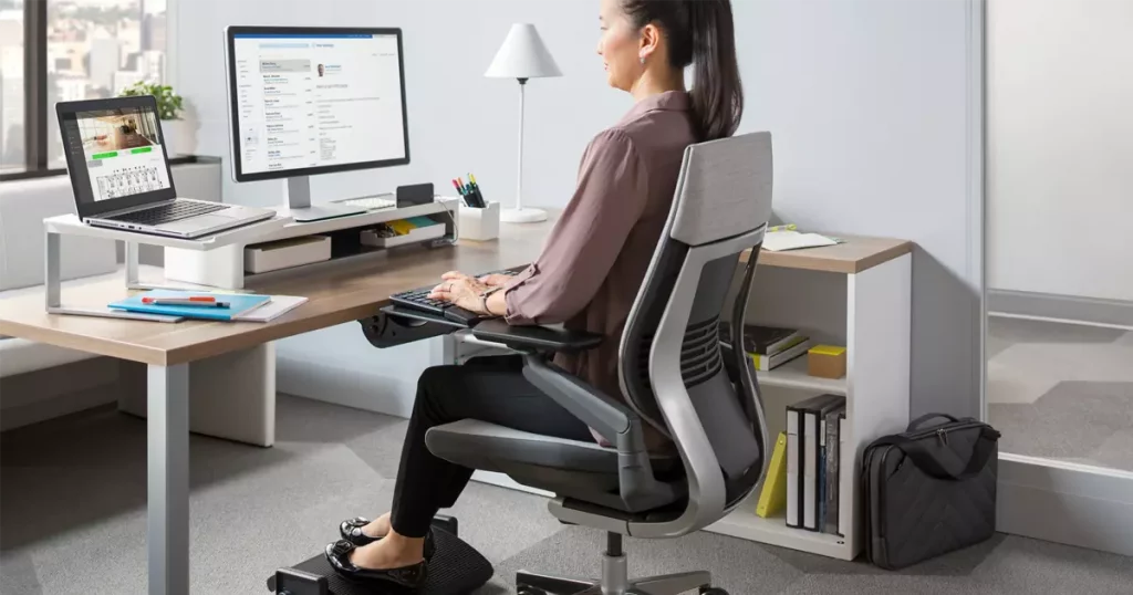 ajustes ergonômicos cadeira e mesa