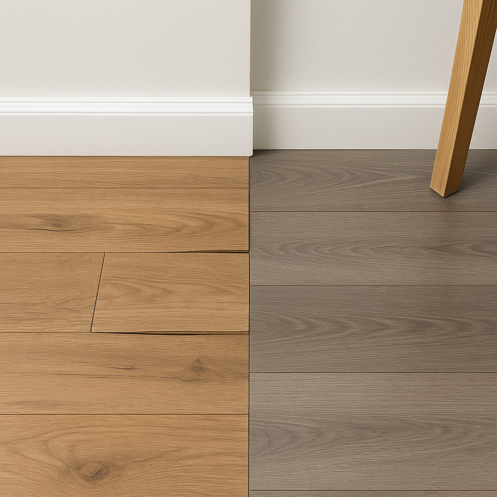 erro ao instalar piso vinilico