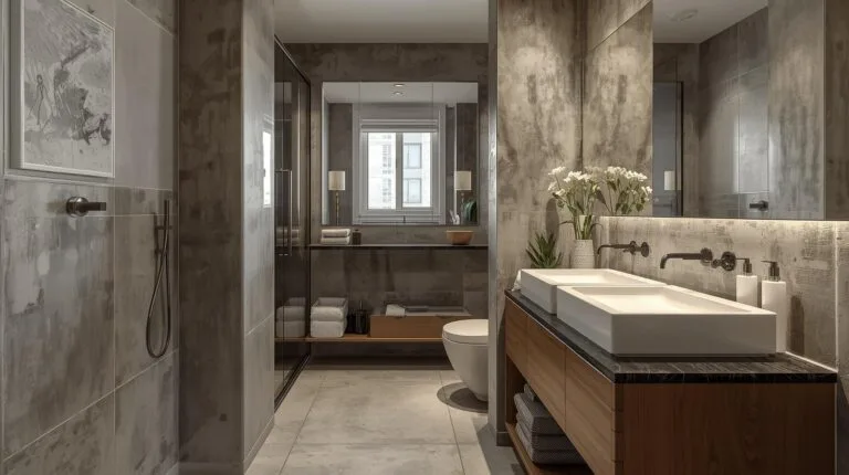 ideias de banheiro clean pequeno e funcional