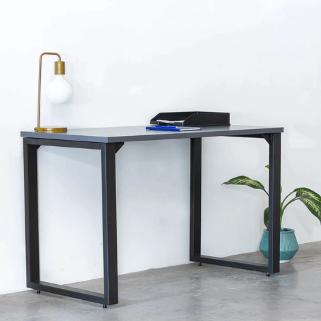 decoração de escritório minimalista industrial