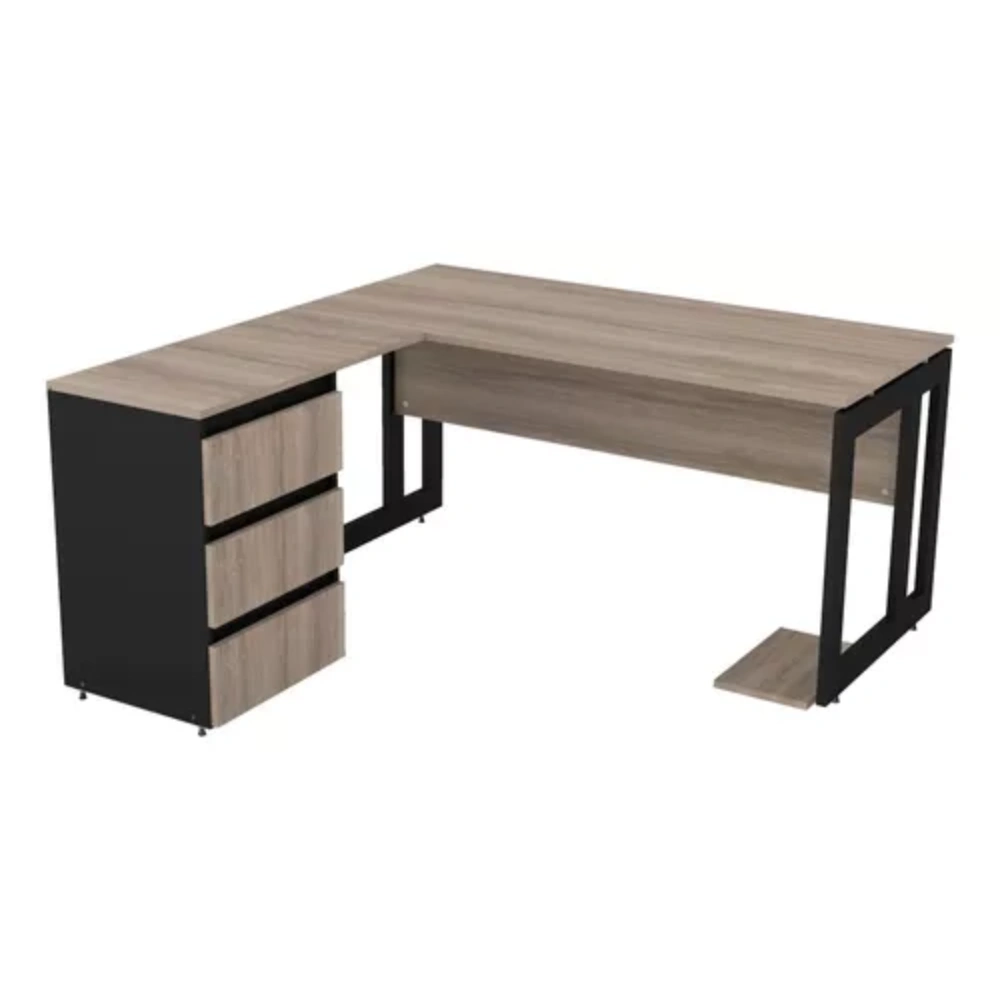 decoração de escritório minimalista industrial