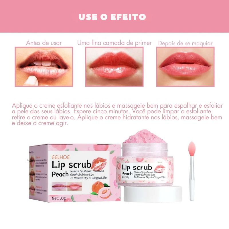 como fazer esfoliante labial caseiro com mel e açúcar