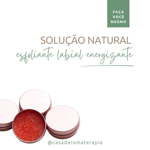 receita esfoliante de lábios vegano