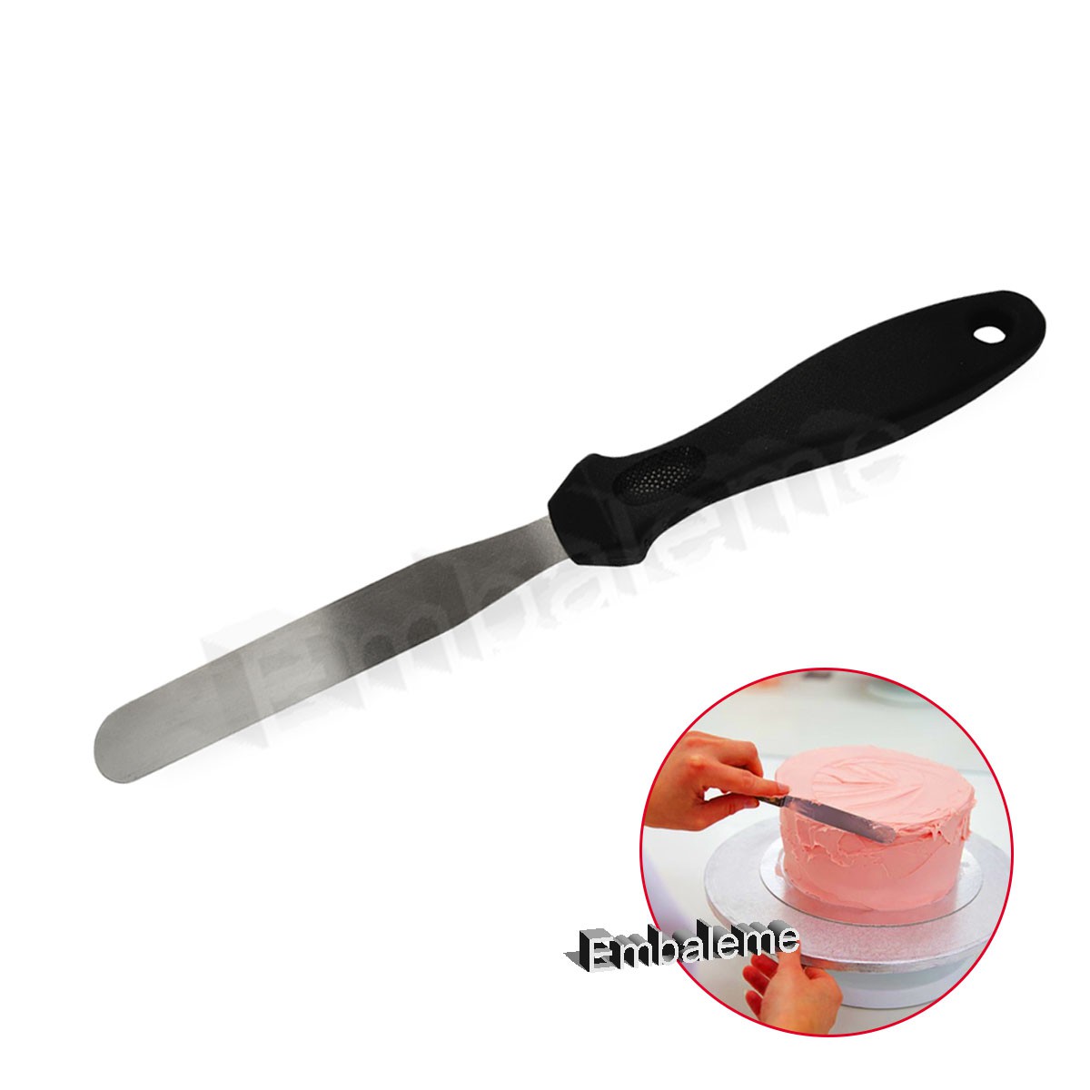 espátula de aço inox para fritura