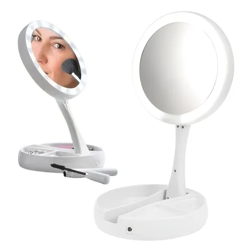 Espelho Maquiagem Com Luz Parede