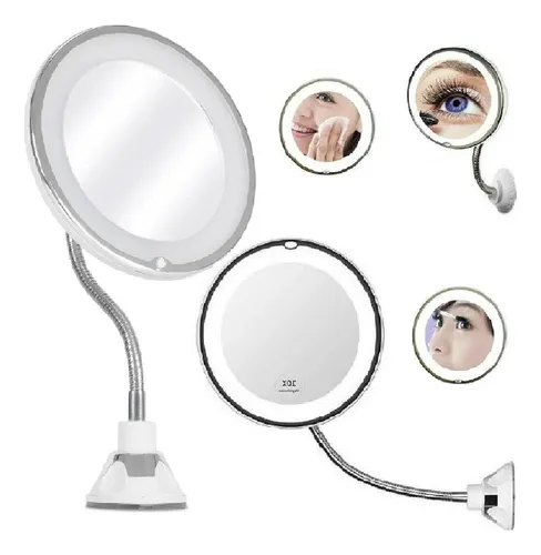 Espelhos de Aumento com LED: Detalhes que Transformam Sua Maquiagem