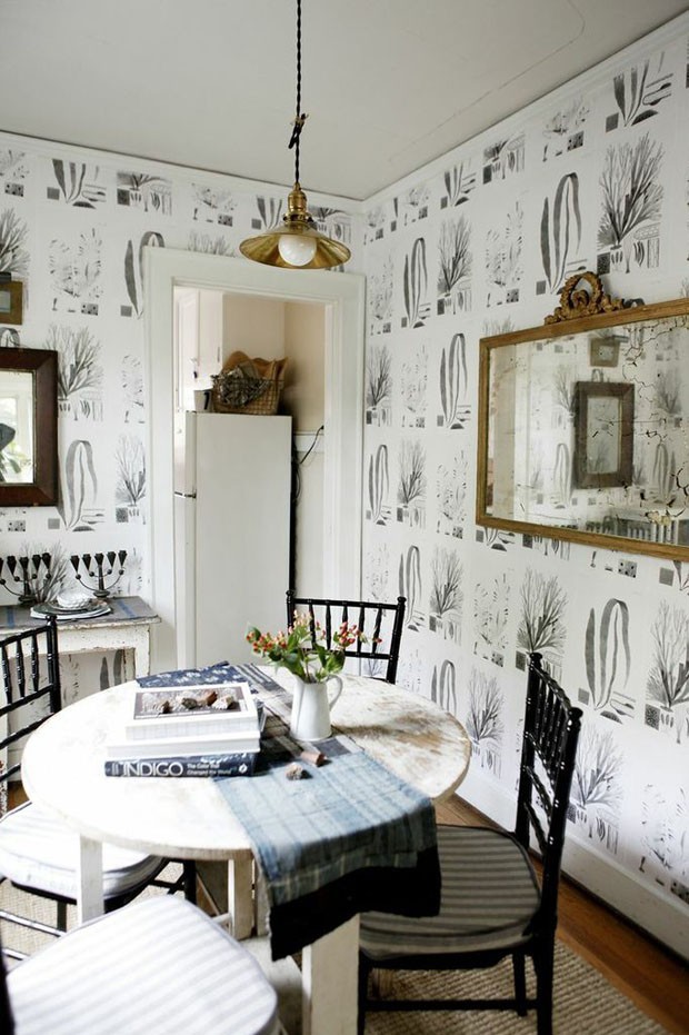 como posicionar espelho sala de jantar para ampliar