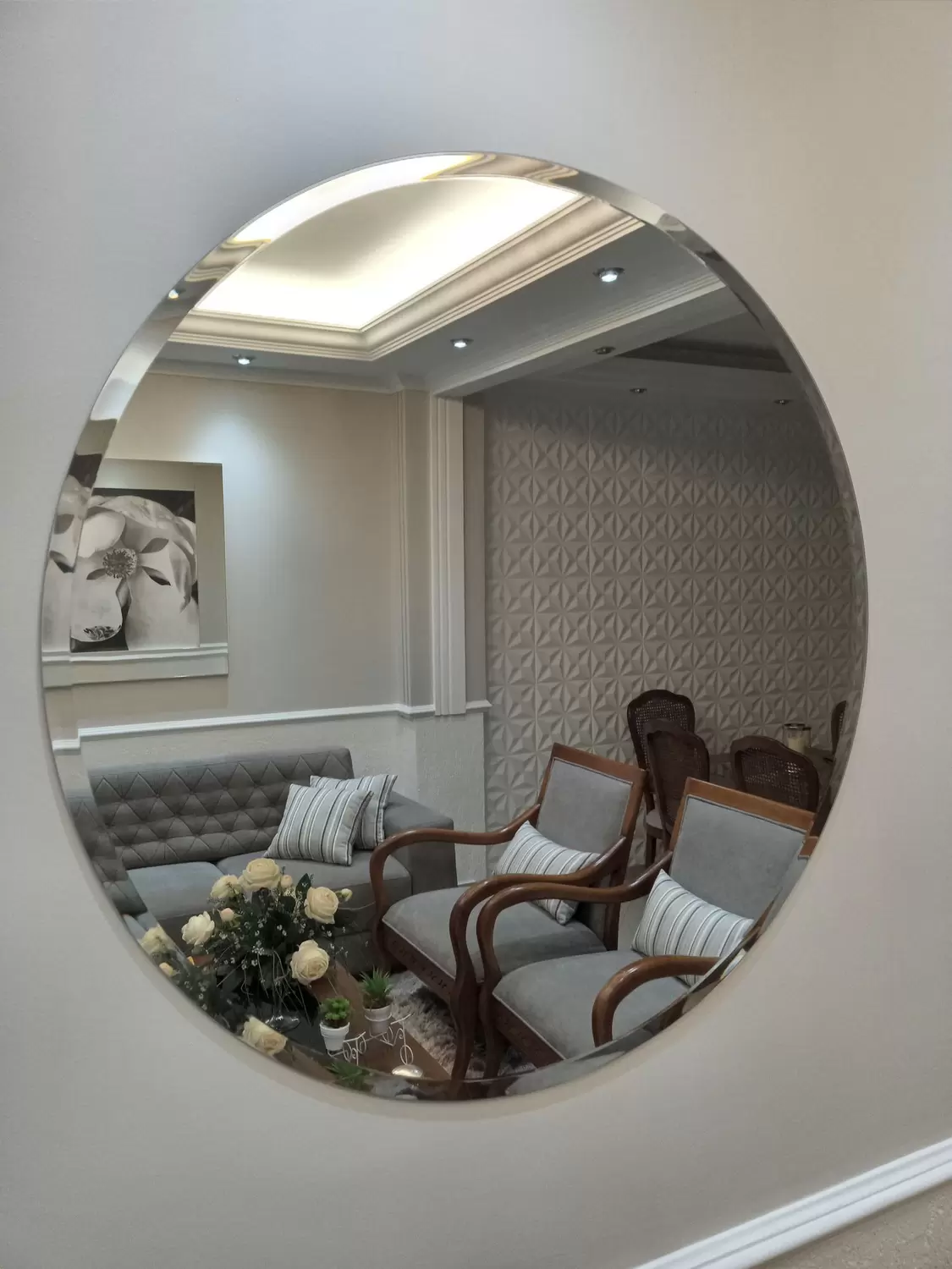 espelho redondo decorativo kit