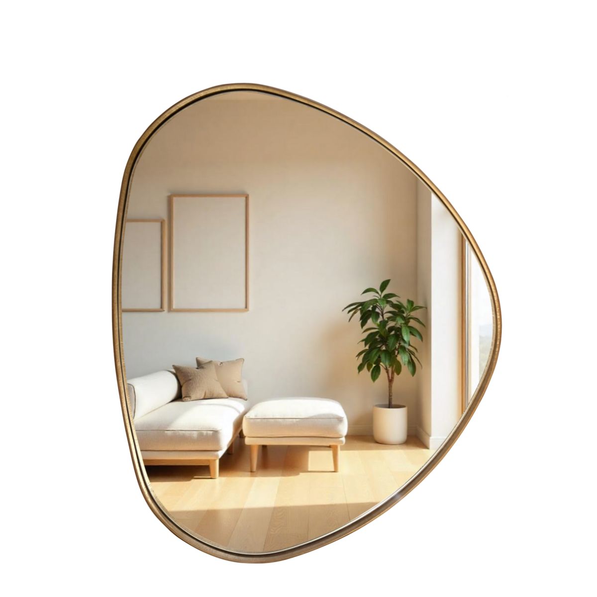 espelho orgânico para sala de estar