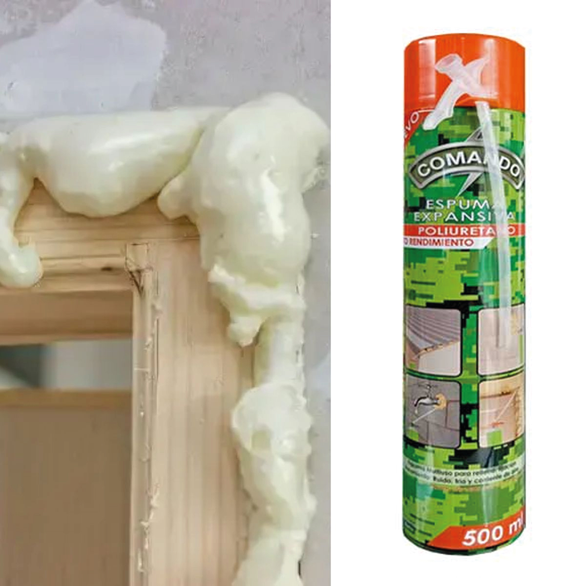 como usar espuma expansiva em telhado