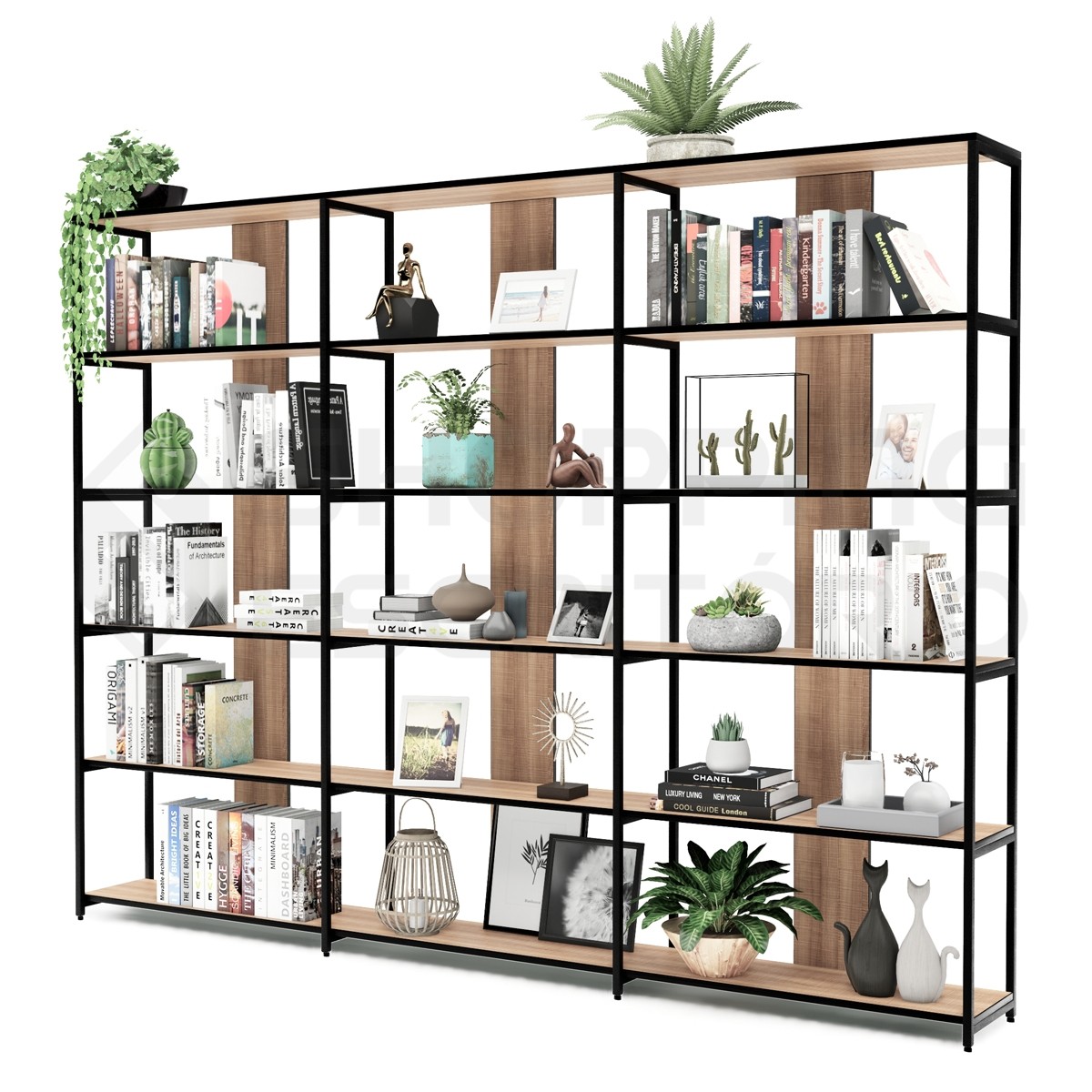 estante de aco na decoracao