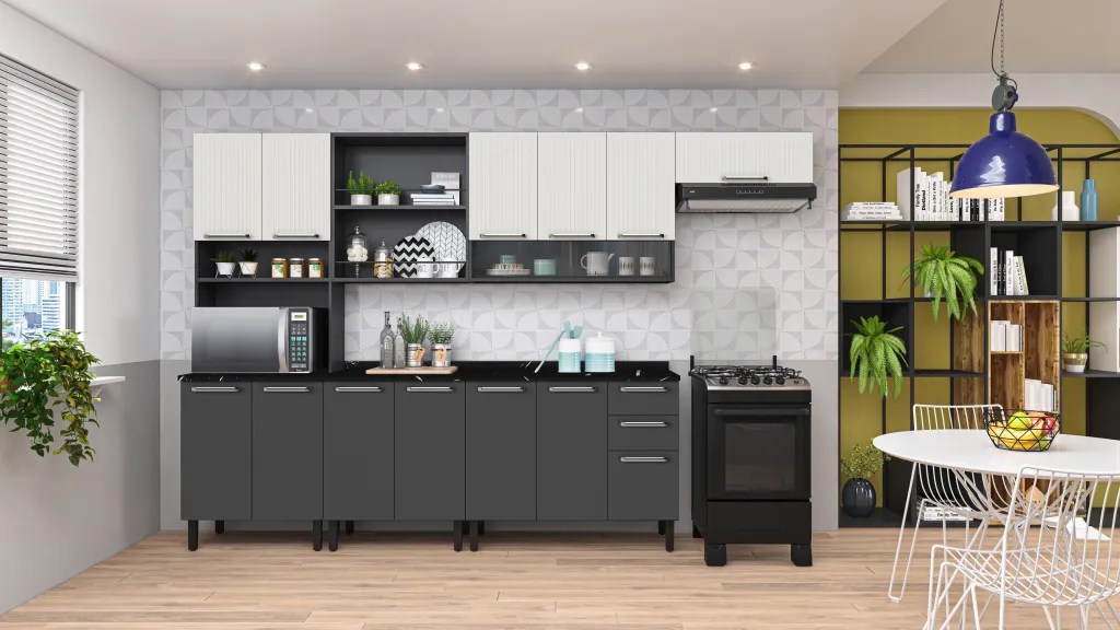 melhores estantes cozinha aço madeira