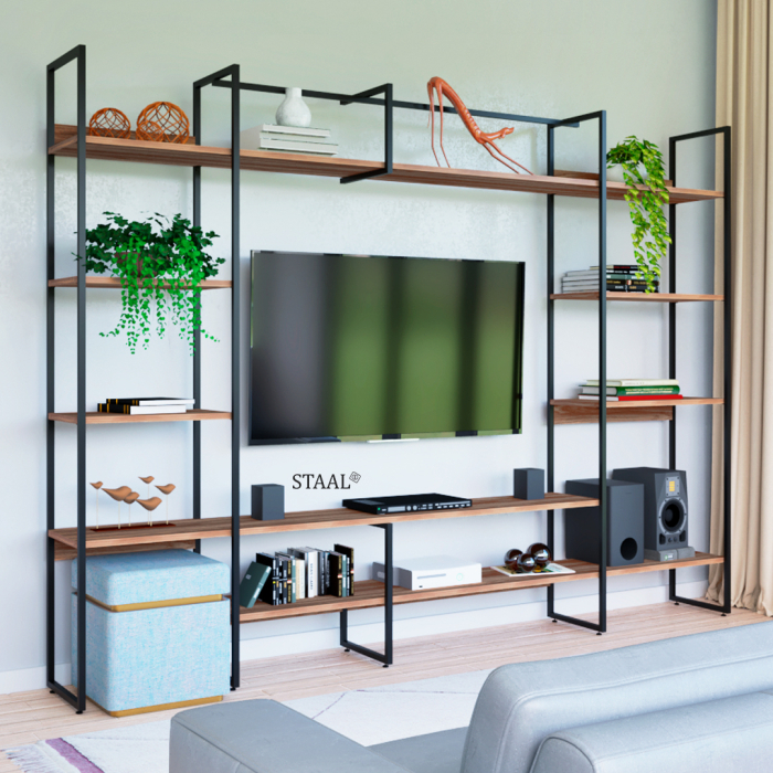 Estantes pequenas para salas compactas