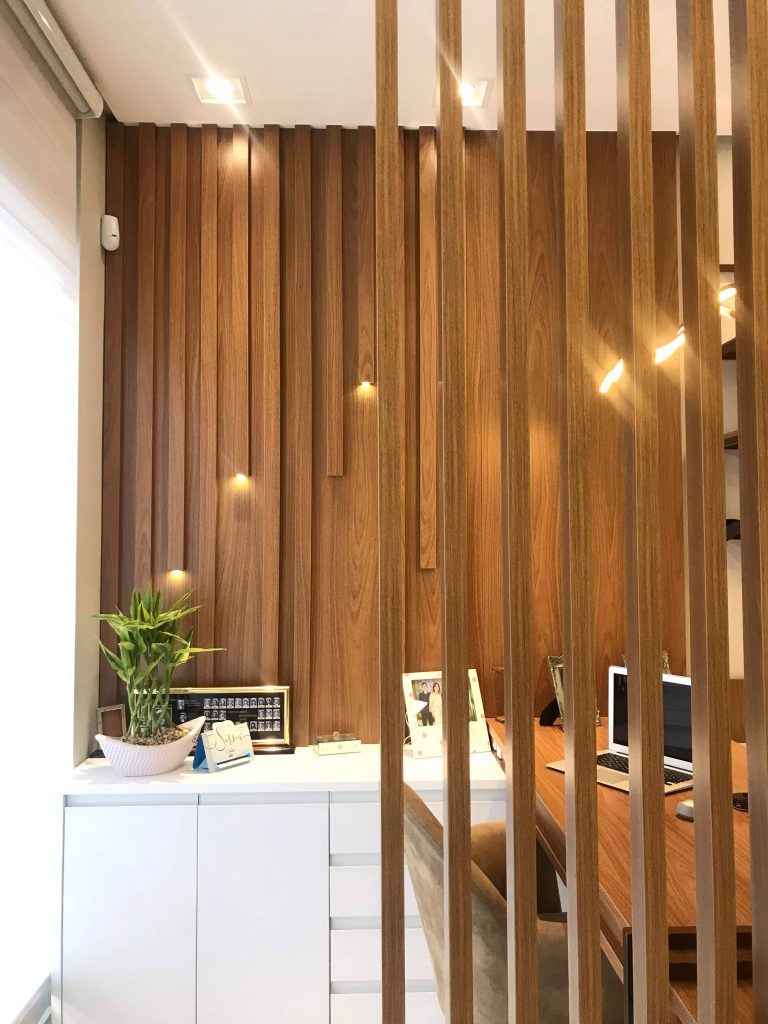 estante divisória funcional sem bloqueio de luz