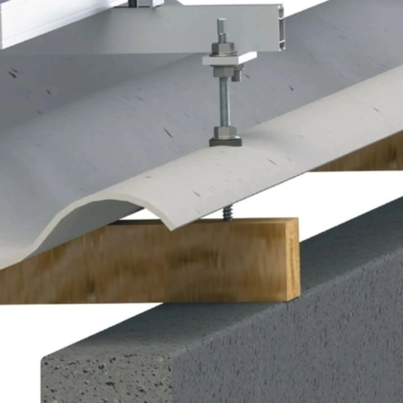 estrutura para telha de fibrocimento